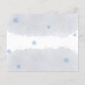 Weihnachtsbudget Einladung zur Hochzeitsfeier. Flyer (Hinten)