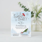 Weihnachtsbudget Kinderdusche Einladung (Stehend Vorderseite)