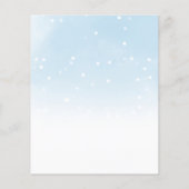 Weihnachtsbudget Kinderdusche Einladung (Rückseite)