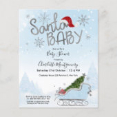 Weihnachtsbudget Kinderdusche Einladung (Vorderseite)