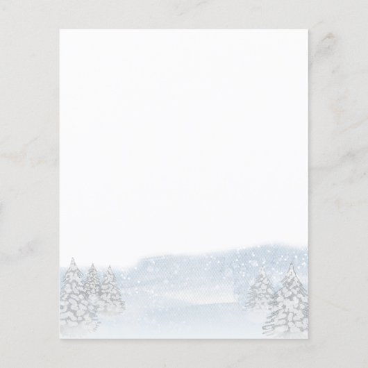 Weihnachtsbudget Kinderdusche Einladung (Rückseite)