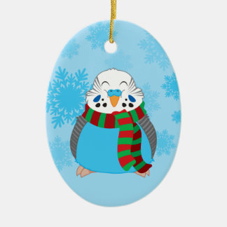 Weihnachtsbudgien Doppelseitiges Ornament
