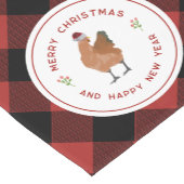 Weihnachtsbüffalo Kariert Kurzer Tischläufer (Ecke)