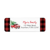 Weihnachtsbüffel kariert (Vorne)