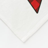 Weihnachtsbüffel-karierte Decke (Ecke)