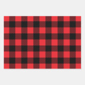 Weihnachtsbüffel - Kariertes Wrapping Paper Geschenkpapier Set (Vorderseite)