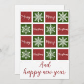 Weihnachtsbühnen Feiertagskarte (Vorne/Hinten)