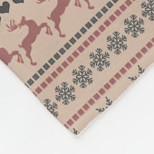 Weihnachtsbühnen Fleecedecke (Ecke)