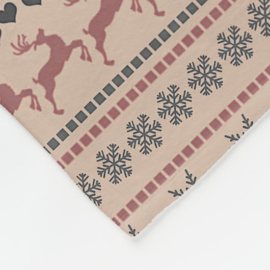 Weihnachtsbühnen Fleecedecke (Ecke)