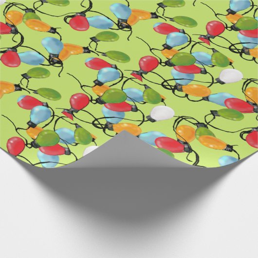 Weihnachtsbulb Mayhem Geschenkpapier (Ecke)