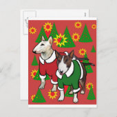 Weihnachtsbulle Feiertagspostkarte (Vorne/Hinten)