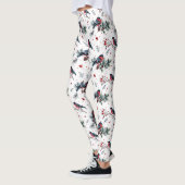 Weihnachtsbullfinch Leggings (Links)