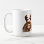 Weihnachtsbullhunde Kaffeetasse (Links)