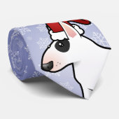 WeihnachtsBullterrier Krawatte (Gerollt)