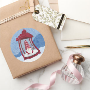 Weihnachtsbummel in Lantern Runder Aufkleber