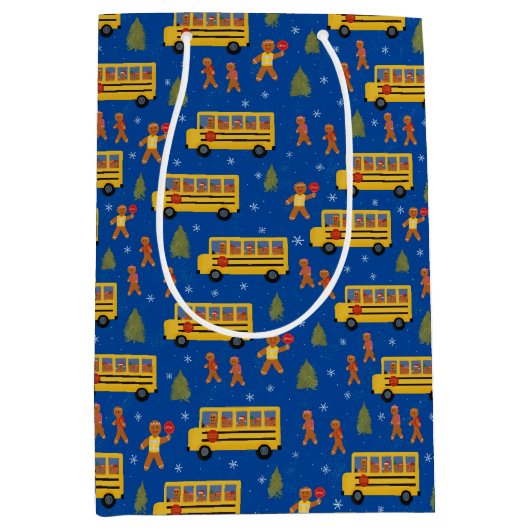 Weihnachtsbummel-Lebkuchen-Wachposten Mittlere Geschenktüte (Vorderseite)