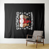 Weihnachtsbummel mit meinen Gnomen Wandteppich (Beispiel (Horizontal))