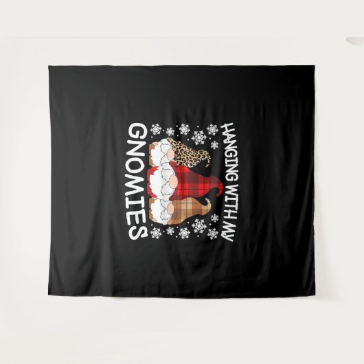 Weihnachtsbummel mit meinen Gnomen Wandteppich (Vorderseite (Horizontal))