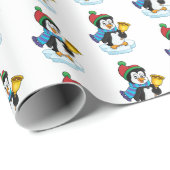 Weihnachtsbummel Papier Pinguin Geschenkpapier (Rolleneckpunkt)