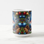 Weihnachtsbummel umgeben von festlichen Dekoration Kaffeetasse (Mittel)