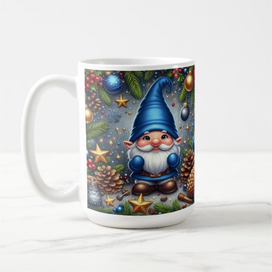 Weihnachtsbummel umgeben von festlichen Dekoration Kaffeetasse (Links)