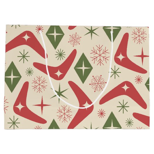 Weihnachtsbummler aus dem Mittelalter mit Diamante Große Geschenktüte (Rückseite)