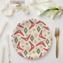 Weihnachtsbummler aus dem Mittelalter mit Diamante Pappteller