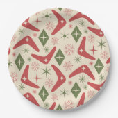 Weihnachtsbummler aus dem Mittelalter mit Diamante Pappteller (Vorderseite)