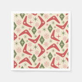 Weihnachtsbummler aus dem Mittelalter mit Diamante Serviette (Vorderseite)