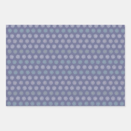 Weihnachtsbundle: Periwinkle Blue Geschenkpapier Set (Vorderseite)