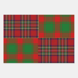 Weihnachtsbundle von drei verschiedenen geschenkpapier set