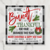 Weihnachtsbundt-Kuchen-Geschenk-Tag Geschenkanhänger (Vorderseite)