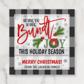 Weihnachtsbundt-Kuchen-Geschenk-Tag Geschenkanhänger (Vorderseite)