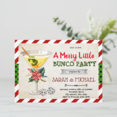 Weihnachtsbunko-Party Einladung (Stehend Vorderseite)