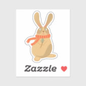 Weihnachtsbunny Aufkleber (Blatt)