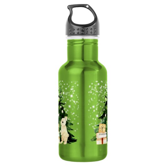 Weihnachtsbunny Edelstahlflasche (Rückseite)