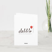 Weihnachtsbunny Engel, Personalisierte Weihnachtsk Karte (Rückseite)