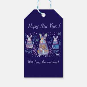 Weihnachtsbunny Geschenkanhänger