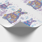 Weihnachtsbunny Geschenkpapier (Ecke)