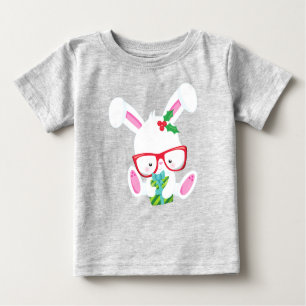 Weihnachtsbunny, Hipster Bunny, Sonnenschein mit B Baby T-shirt