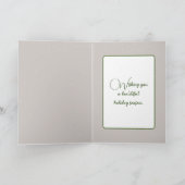 Weihnachtsbunny in Schneeflocken Karte (Innenseite)