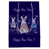 Weihnachtsbunny Mittlere Geschenktüte (Rückseite)