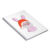 Weihnachtsbunny Rabbit Notizblock (Rechte Seite)