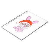 Weihnachtsbunny Rabbit Notizblock (Linke Seite)