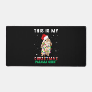 Weihnachtsbunny Schreibtischunterlage