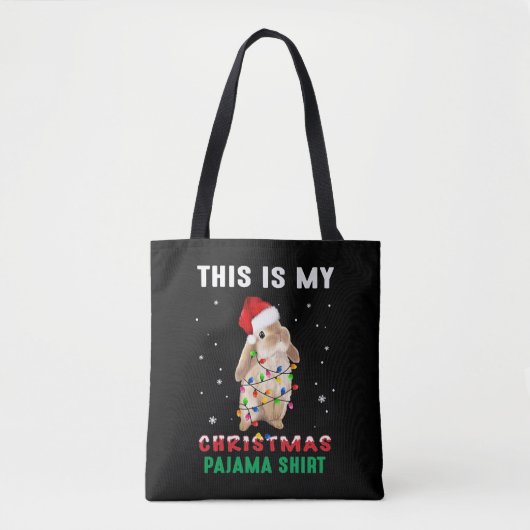 Weihnachtsbunny Tasche (Vorderseite)