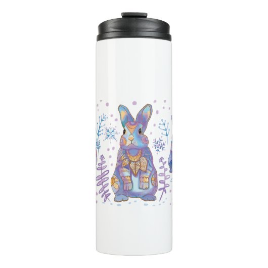 Weihnachtsbunny Thermosbecher (Vorderseite)