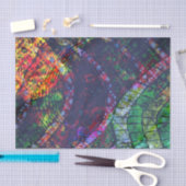 WeihnachtsBuntglas-Entwurfs-Seidenpapier Seidenpapier (Handwerk)