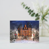 Weihnachtsburg Feiertagspostkarte (Stehend Vorderseite)
