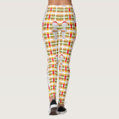Weihnachtsburger-Santa-Claus Leggings (Rückseite)